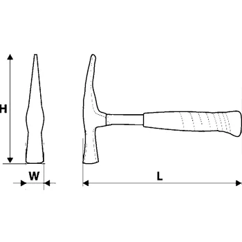 Topex zidarski čekić 600g 02A635 Topex zidarski čekić 600g 02A635