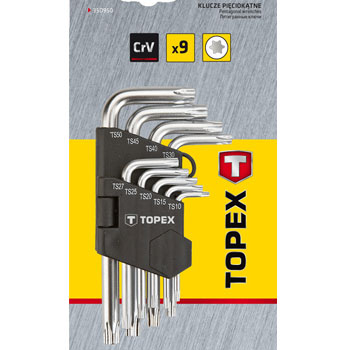 Topex ključevi imbus set T10-50 običan 35D960-1