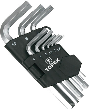 Topex komplet imbus ključeva od 1,5-10 mm 35D955-1