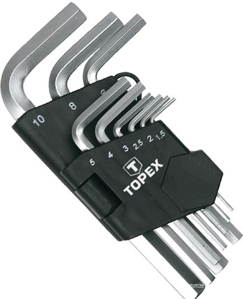 Topex komplet imbus ključeva od 1,5-10 mm 35D955 Topex komplet imbus ključeva od 1,5-10 mm 35D955