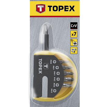 Topex komplet nastavaka sa držačem bitova 39D350-1
