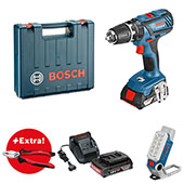 Bosch Profesionalni set GSB 18-2 Li Plus 2 x 2,0 Ah + Wiha kombinovana klešta 0615990K2R