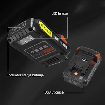 Turbo aku fen 500W 20463-5687RD Turbo aku fen 500W 20463-5687RD