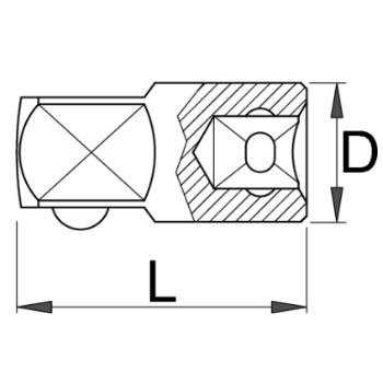 Unior adapter 238.7/1 (3/8