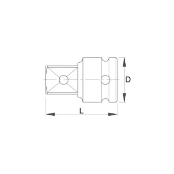 Unior adapter Impact prihvat 3/8