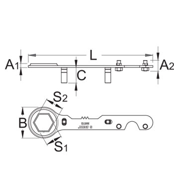 Unior alat za varijator i lamelu kvačila sa okastim ključem 3057/2 623187-1