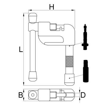 Unior alat za lanac mini + 1647/5MINI 627100-1