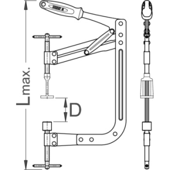 Unior alat za opruge ventila 2202/2BI 619722-1