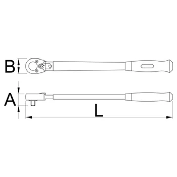 Unior čegrtaljka dvosmerna ojačana 1/2