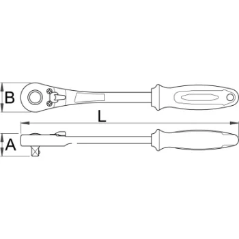 Unior čegrtaljka dvosmerna prihvat 3/8 Unior čegrtaljka dvosmerna prihvat 3/8