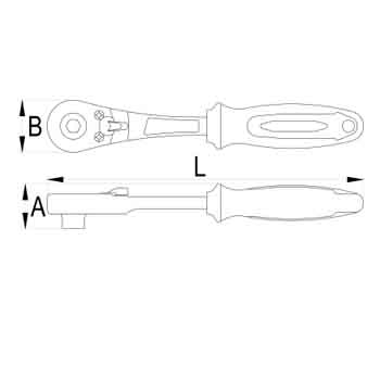 Unior čegrtaljka za nastavke bitseve 6.3mm prihvat 1/4 188.1/1BBI 625355-1