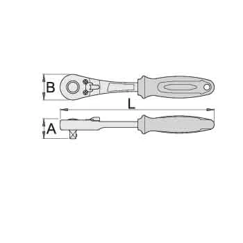 Unior čegrtaljka dvosmerna prihvat 1/2