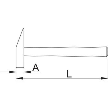 Unior čekić zidarski sa drvenom drškom 700gr 810 601826 Unior čekić zidarski sa drvenom drškom 700gr 810 601826