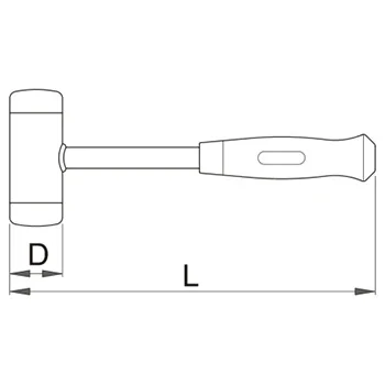 Unior čekić plastični protivodbojni Ø55 819A 628815-1
