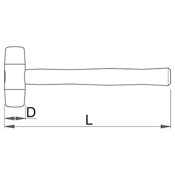 Unior čekić plastični Ø60mm 820 601837-1