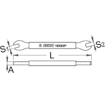 Unior dvostrani ključ za niple 4.0mm 1633/2P-US 624949-1