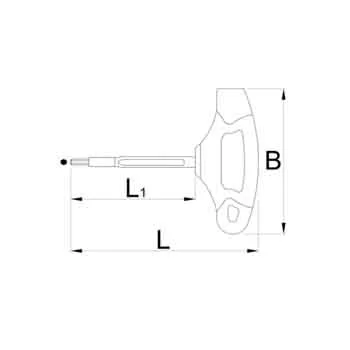 Unior ključ imbus sa T ručicom izolovan 6mm 220TV 619134 Unior ključ imbus sa T ručicom izolovan 6mm 220TV 619134