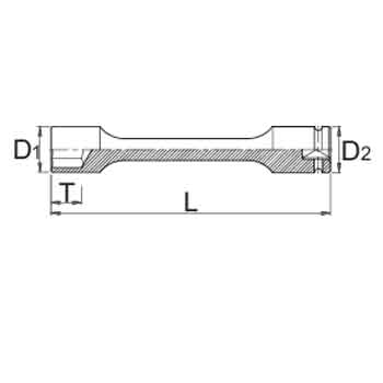 Unior ključ nasadni Impact 23mm prihvat 1/2