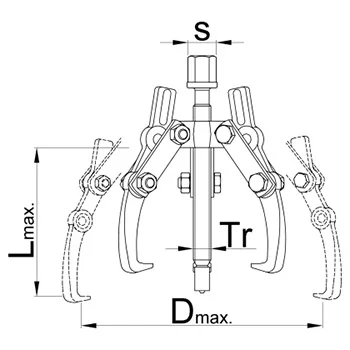 Unior izvlakač trokraki 230x190 682/2 601768 Unior izvlakač trokraki 230x190 682/2 601768