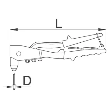 Unior klešta za blok zakovice 2.4-4.8 1300/6 615454-1