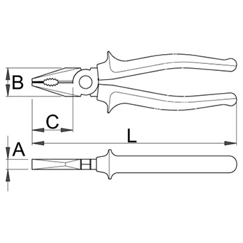 Unior klešta kombinovana 220mm 406/1VDEBI 610424 Unior klešta kombinovana 220mm 406/1VDEBI 610424