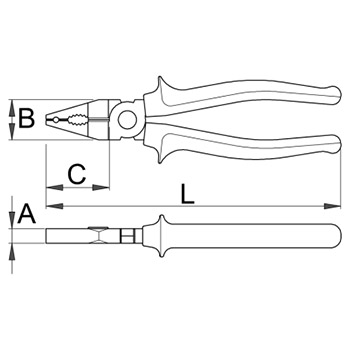 Unior klešta elektrokombinovana 420/1BI 607873-2