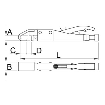 Unior klešta grip zavarivačka 433/4E 612891-2