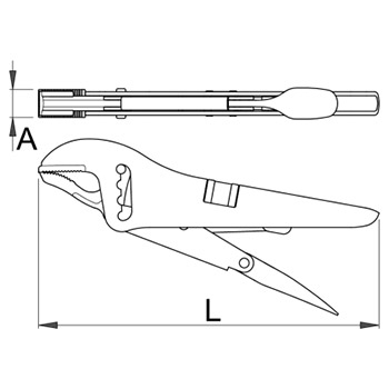 Unior klešta grip sa vretenom 434/3B 616722-1