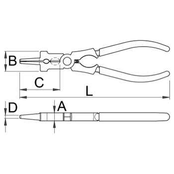 Unior klešta zavarivačka univerzalna 180mm 436/4P 616493-5