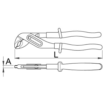 Unior klešta papagaj izolovana 240mm 447/1VDEDP 619199-3