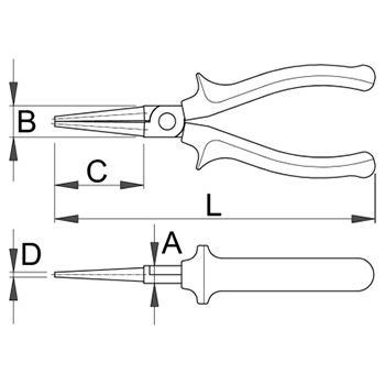 Unior klešta okrugla izolovana 140mm 476/1VDE 605016 Unior klešta okrugla izolovana 140mm 476/1VDE 605016