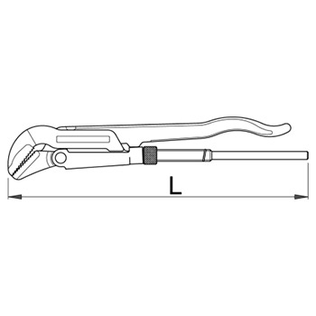 Unior klešta za cevi kosa 45° 700mm 481/6 601499 Unior klešta za cevi kosa 45° 700mm 481/6 601499