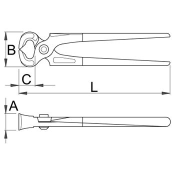 Unior klešta stolarska 180mm 530/4P 608723-1