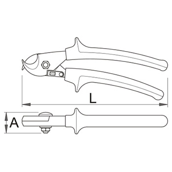 Unior klešta za odsecanje kabla 170mm 580/1VDEBI 610440-1