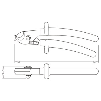 Unior klešta za odsecanje kabla 170mm 580/1VDEDP 619197 Unior klešta za odsecanje kabla 170mm 580/1VDEDP 619197
