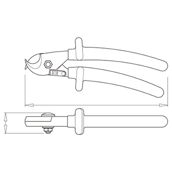 Unior klešta za odsecanje kabla 170mm 580/1VDEDP 619197-1