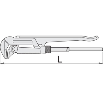 Unior klešta za cevi prava 480/6 750mm 90° 605125-1