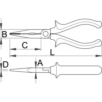 Unior klešta špicasta prava 170mm 508/4G 608710 Unior klešta špicasta prava 170mm 508/4G 608710