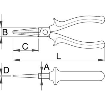 Unior klešta okrugla 140mm 476/1VDEBI 610431-1