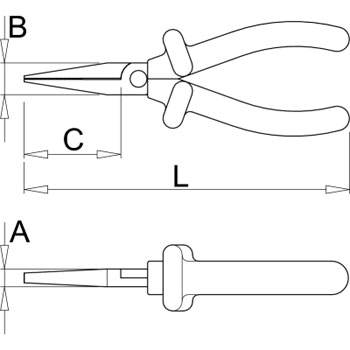 Unior klešta pljosnata 160mm 472/1VDEDP 619183-1