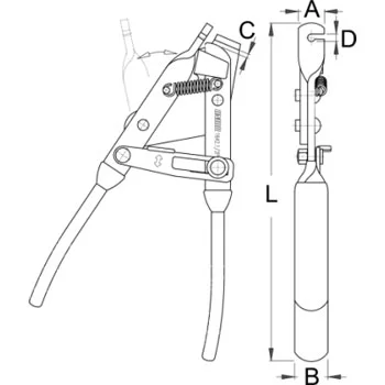 Unior klešta za zatezanje sajle sa sigurnosnim mehanizmom 1642.1/2P 619719 Unior klešta za zatezanje sajle sa sigurnosnim mehanizmom 1642.1/2P 619719