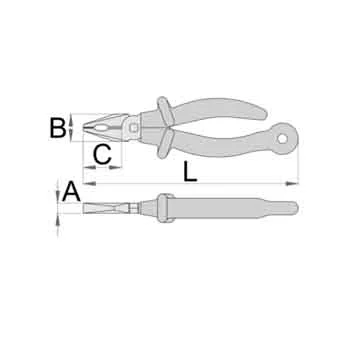 Unior klešta kombinovana izolovana za bezbedan rad na visini 406/1VDP-H 626963-1