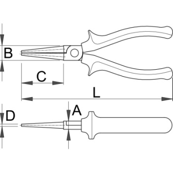 Unior klešta okrugla 140mm 476/1BI 607880-3