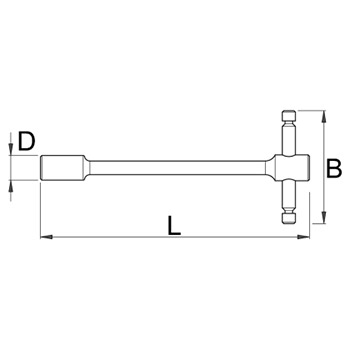 Unior ključ nasadni sa T-ručkom 11 196/2 605000-1