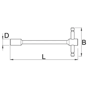 Unior ključ nasadni sa T-ručkom 11 196/2 605000 Unior ključ nasadni sa T-ručkom 11 196/2 605000