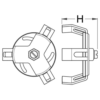 Unior ključ za poklopac (čep) rezervoara 1978/2 619266-4