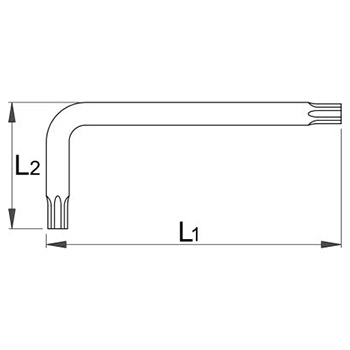 Unior ključ imbus sa ZX profilom M12 220/7ZX 610922-1