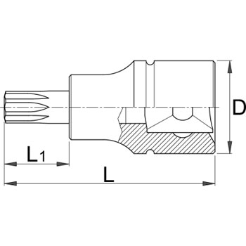 Unior ključ nasadni sa TX profilom prihvat 1/2 TX40 192/2TX 605566-1