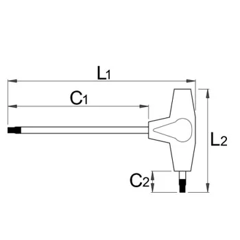 Unior ključ imbus sa T-ručicom dvostrani 3 193HX 607162 Unior ključ imbus sa T-ručicom dvostrani 3 193HX 607162