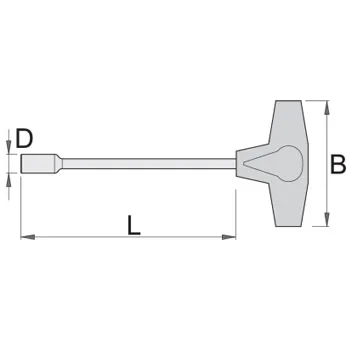 Unior ključ nasadni sa T-ručicom 17mm 193N 608295-1